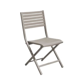 Chaise de jardin pliante aluminium - Lucca creme