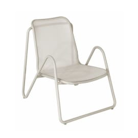 Fauteuil de jardin Lounge Aluminium - Eze Creme