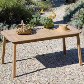 Table de jardin extensible en acacia - Monaco - L.160 x l.90 cm