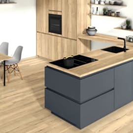 Panneau m&eacute;lamin&eacute; d&eacute;cors H1180 ST37 Feelwood Ch&ecirc;ne Halifax Naturel - L.2800 mm / l.2070 mm / Ep.19 mm image en situation