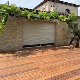 Lame terrasse bois exotique - ITAUBA - LISSE - Ep.21 mm / l.145 mm - Grandes longueurs