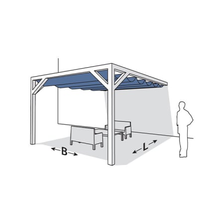 Pergola en bois douglas murale 1 - 200x400 - Nesling Pergola en bois douglas murale 1 - 200x400 - Nesling