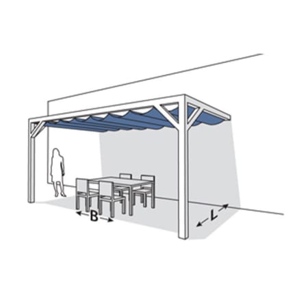 Pergola en bois douglas murale 2 - 200x400 - Nesling Pergola en bois douglas murale 2 - 200x400 - Nesling