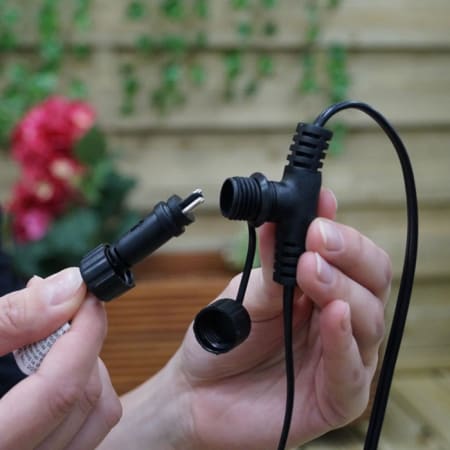 Câble principal 10m - Raccords transformateur - Éclairage extérieur - Garden Lights Câble principal 10m - Raccords transformateur - Éclairage extérieur - Garden Lights