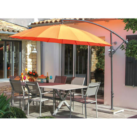 Parasol déporté Pagode - Diamètre 3 mètres Parasol déporté Pagode - Diamètre 3 mètres