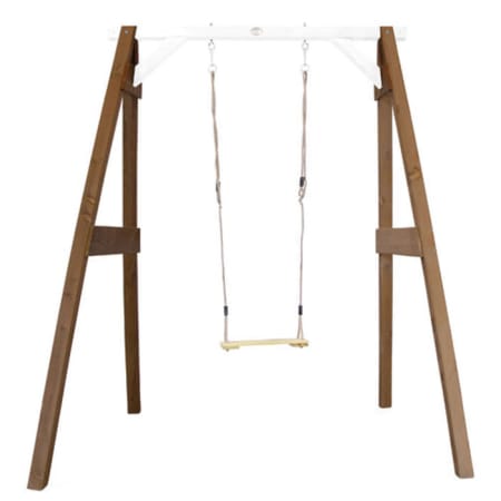 Portique en bois - Simple - marron/blanc