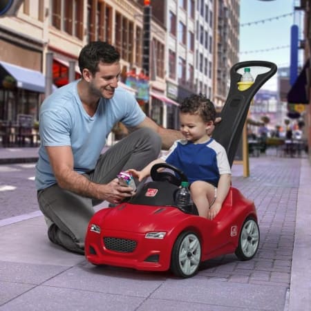 Porteur Whisper Ride Cruiser pour Bébé - Step2 - Rouge Porteur Whisper Ride Cruiser pour Bébé - Step2 - Rouge