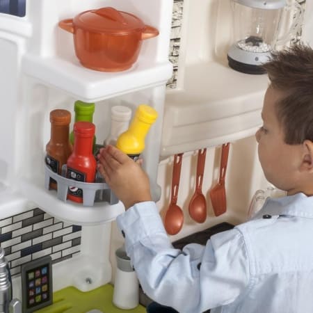 Cuisine et Dînette pour Enfant - Elegant Edge - Step2 - Zone de rangement Cuisine et Dînette pour Enfant - Elegant Edge - Step2 - Zone de rangement