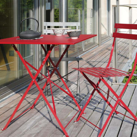 Chaise pliante Cuba - Rouge Chaise pliante Cuba - Rouge