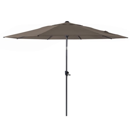 Parasol droit Inclinable Aluminium à Manivelle - Diamètre 3.5m - taupe Parasol droit Inclinable Aluminium à Manivelle - Diamètre 3.5m - taupe