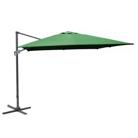 Parasol déporté Inclinable Aluminium à Manivelle NH - 3x3m - vert Parasol déporté Inclinable Aluminium à Manivelle NH - 3x3m - vert