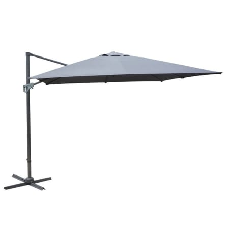 Parasol déporté Inclinable Aluminium à Manivelle NH - 3x3m - gris Parasol déporté Inclinable Aluminium à Manivelle NH - 3x3m - gris