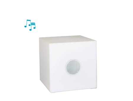 Haut-parleur Cuby Play lumineux - 43 x 43 cm Haut-parleur Cuby Play lumineux - 43 x 43 cm