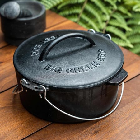 Faitout hollandais en fonte 5,2L Big Green Egg Faitout hollandais en fonte 5,2L Big Green Egg