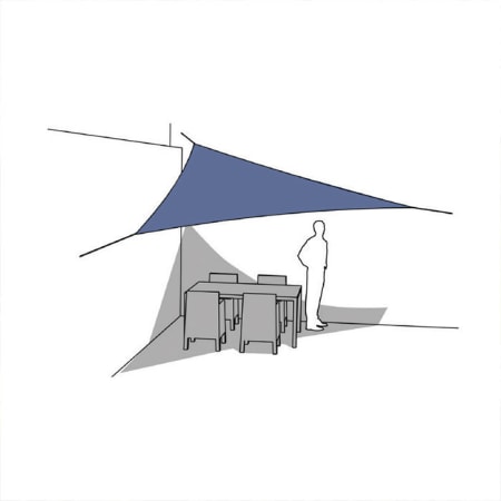Voile imperméable Dreamsail - Triangle 5 m - Nesling - 2 coloris Voile imperméable Dreamsail - Triangle 5 m - Nesling - 2 coloris