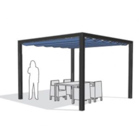 Installation store bateau horizontal Prosail - l.2,97 x L.2,97 m - Nesling - Pergola Installation store bateau horizontal Prosail - l.2,97 x L.2,97 m - Nesling - Pergola