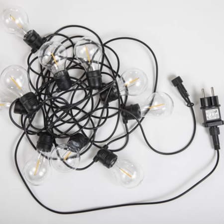 Guirlande Extérieure avec 10 Ampoules Allegra - 8 mètres - Noire Guirlande Extérieure avec 10 Ampoules Allegra - 8 mètres - Noire