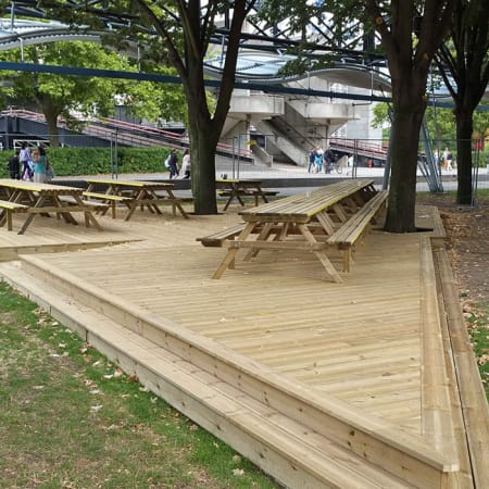 Kit terrasse - PIN VERT - AB LISSE - 5 à 60 m² (comprenant lames L.3m / Ep.27mm / l.145mm, lambourdes et visserie) Kit terrasse - PIN VERT - AB LISSE - 5 à 60 m² (comprenant lames L.3m / Ep.27mm / l.145mm, lambourdes et visserie)