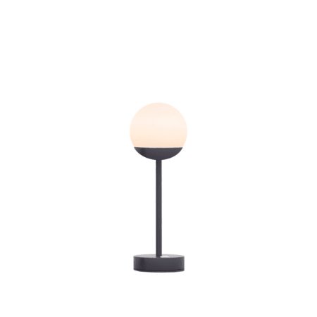 Lampe Sans Fil Polypropylène Métal - Noraï Slim - H.35 cm - New Garden - coloris anthracite Lampe Sans Fil Polypropylène Métal - Noraï Slim - H.35 cm - New Garden - coloris anthracite