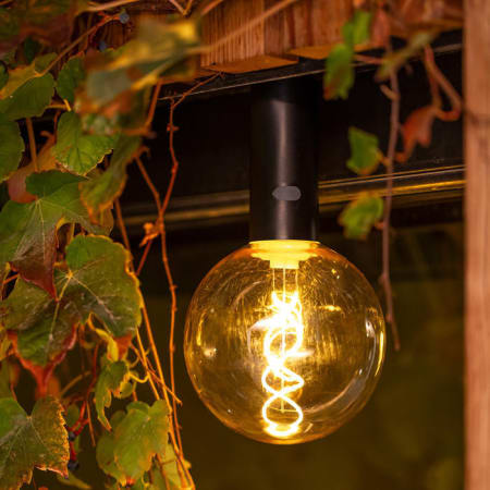 6 Suspensions d'Extérieur - EDY G125 - Ø 12 x 22,5 cm - New Garden - coloris noir 6 Suspensions d'Extérieur - EDY G125 - Ø 12 x 22,5 cm - New Garden - coloris noir