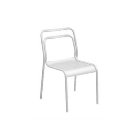 Chaise de jardin empilable EOS - alu - blanc