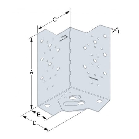 Équerre réglable pour terrasse bois - SIMPSON Équerre réglable pour terrasse bois - SIMPSON