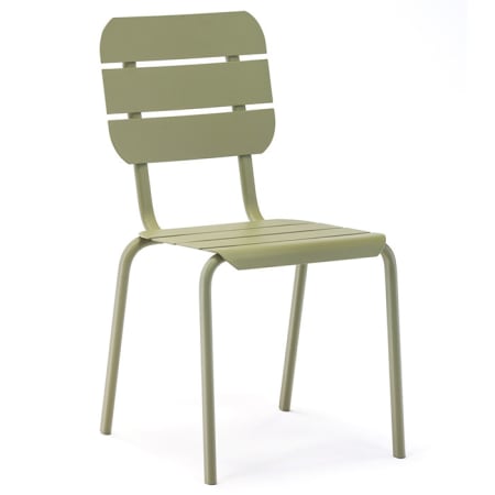 Chaise de jardin empilable aluminium - Alicante - L.55 x l.42 x H.85 cm