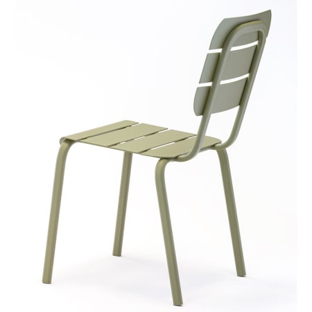 Chaise de jardin empilable aluminium - Alicante - L.55 x l.42 x H.85 cm