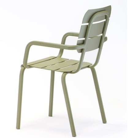 Fauteuil de jardin empilable aluminium - Alicante L.55 x l.50 x H.85 cm