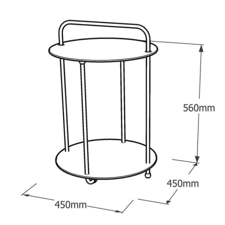 Table d'appoint Aluminium - Plip- L.45 x l.45 x H.56 cm - Café Table d'appoint Aluminium - Plip- L.45 x l.45 x H.56 cm - Café