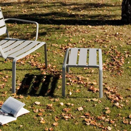 Table basse de jardin Aluminium - Spring - L.54 x l.38 x H.30 cm - Gris pierre Table basse de jardin Aluminium - Spring - L.54 x l.38 x H.30 cm - Gris pierre