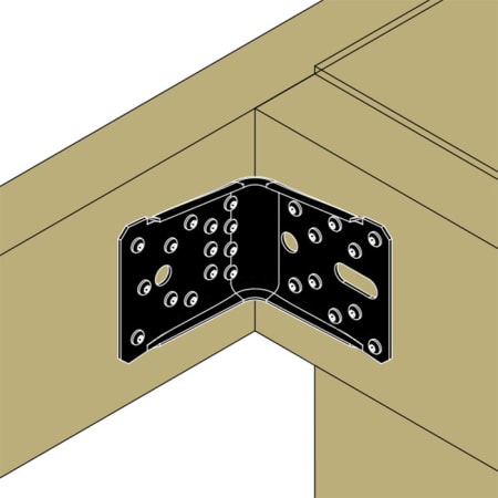 Équerre de structure - Finition Noire - ABR100PB - SIMPSON Équerre de structure - Finition Noire - ABR100PB - SIMPSON