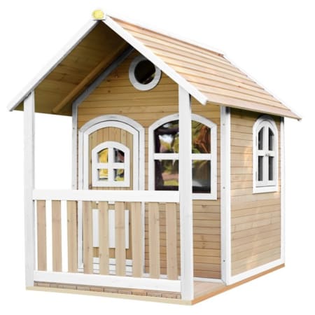 Cabane en bois pour enfant - Alex - Marron/Blanc Cabane en bois pour enfant - Alex - Marron/Blanc
