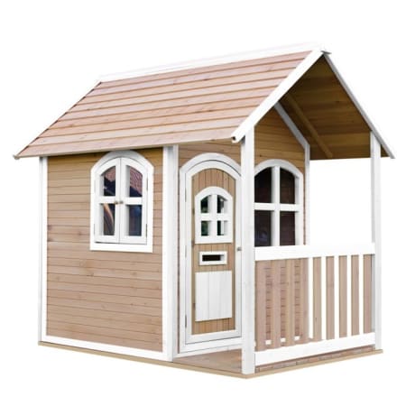 Cabane en bois pour enfant - Alex - Marron/Blanc Cabane en bois pour enfant - Alex - Marron/Blanc