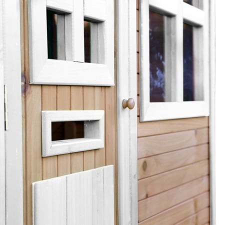 Cabane en bois pour enfant - Alex - Marron/Blanc Cabane en bois pour enfant - Alex - Marron/Blanc