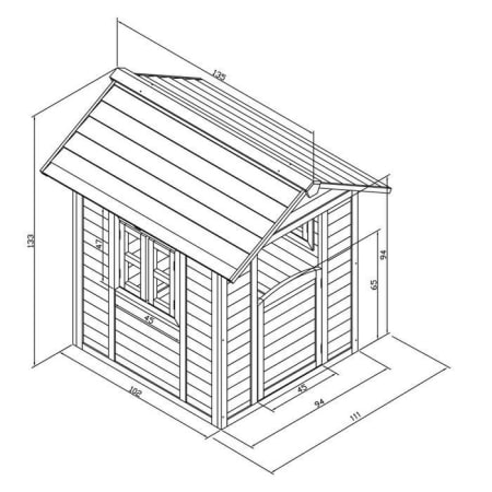 Cabane en bois pour enfant - Lakeside Valley Green Cabane en bois pour enfant - Lakeside Valley Green