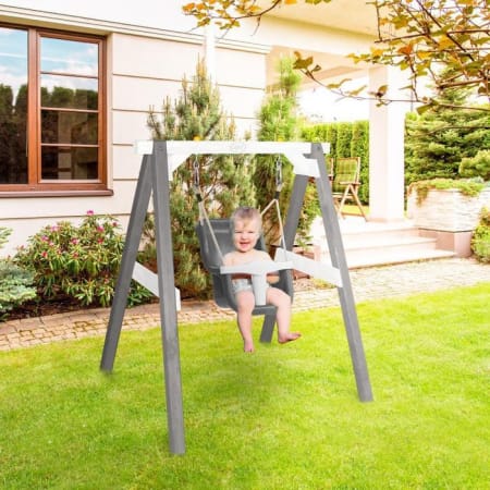 Portique en Bois avec Balan&ccedil;oire - si&egrave;ge B&eacute;b&eacute;