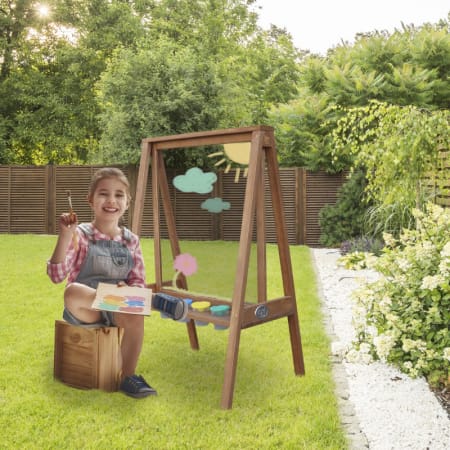 Chevalet en bois pour enfants - Marron Chevalet en bois pour enfants - Marron