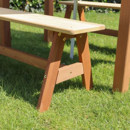 Table Sable et Eau en bois Marron - Dennis banc Table Sable et Eau en bois Marron - Dennis banc