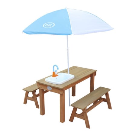 Table Sable et Eau en bois Marron - Dennis Table Sable et Eau en bois Marron - Dennis