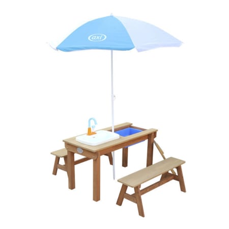 Table Sable et Eau en bois Marron - Dennis Table Sable et Eau en bois Marron - Dennis