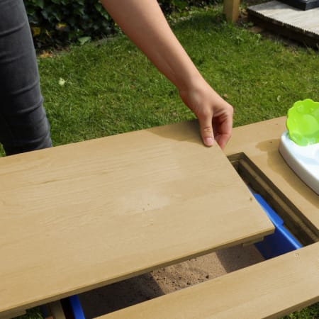 Table Sable et Eau en bois Marron - Emily Table Sable et Eau en bois Marron - Emily
