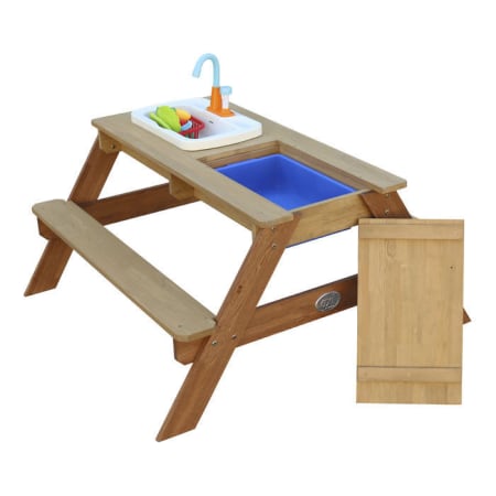 Table Sable et Eau en bois Marron - Emily Table Sable et Eau en bois Marron - Emily