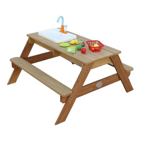 Table Sable et Eau en bois Marron - Emily Table Sable et Eau en bois Marron - Emily