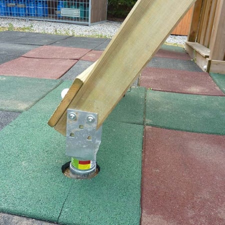 platine plate pour fondation a vis terrasse - embout L platine plate pour fondation a vis terrasse - embout L