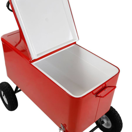 Glacière Rouge - L.85 cm - Retro Glacière Rouge - L.85 cm - Retro