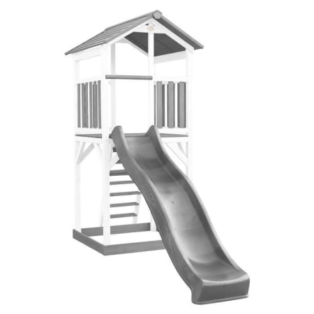 Aire de jeux en bois avec bac à sable et toboggan - Beach Tower Aire de jeux en bois avec bac à sable et toboggan - Beach Tower
