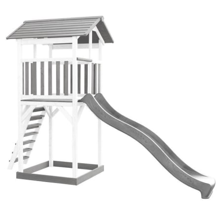Aire de jeux en bois avec bac à sable et toboggan - Beach Tower Aire de jeux en bois avec bac à sable et toboggan - Beach Tower