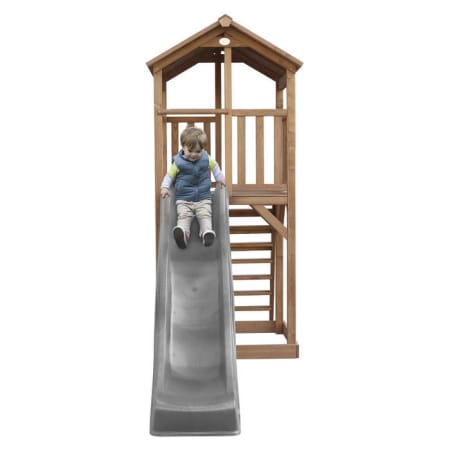 Aire de jeux en bois avec bac à sable et toboggan - Beach Tower Aire de jeux en bois avec bac à sable et toboggan - Beach Tower