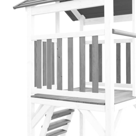 Aire de jeux en bois avec bac à sable, balançoire et toboggan - Beach Tower Aire de jeux en bois avec bac à sable, balançoire et toboggan - Beach Tower